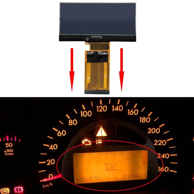 メルセデス・ベンツ W203 Cクラス（2000-2004年）／W463 Gクラス（2002-2007年）用 ダッシュボードLCDディスプレイ 液晶表示パネル 画素修復 輸入品