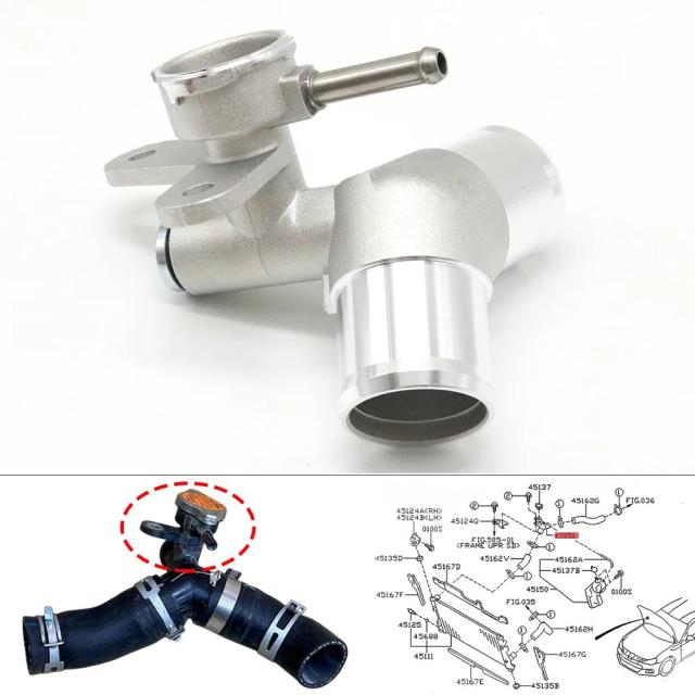 トヨタ86/スバルBRZ MT用 アルミ製エンジンラジエーター冷却水充填ネックホースアダプターコネクター 輸入品