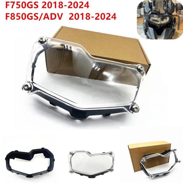 BMW F850GSアドベンチャー F750GS用 ヘッドライトプロテクター 透明カバー 2024 2018-モデル対応 輸入品
