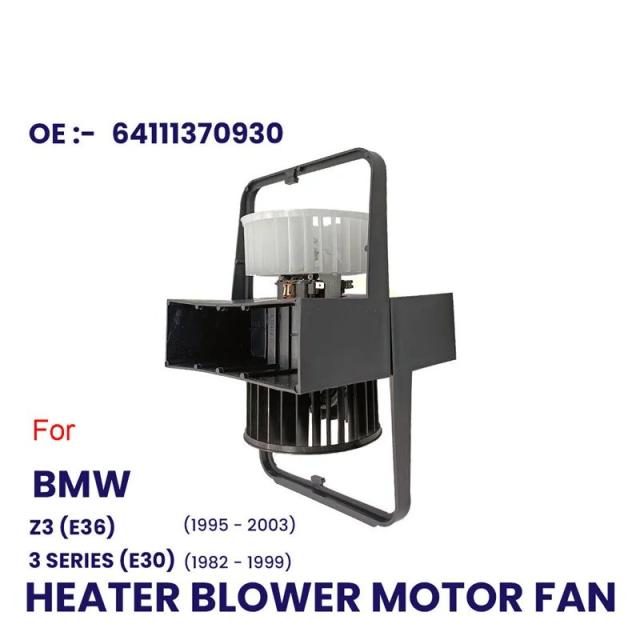BMW 3シリーズ E30 Z3 E36 用 ヒーターブロワーモーターファン エアコン付 64111370930 82-03年式 輸入品