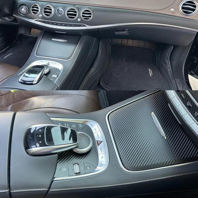メルセデス・ベンツ Sクラス W222 2014-2020 専用 カーボン調 インテリア センターコンソール トリム ステッカー 装飾パーツ 輸入品