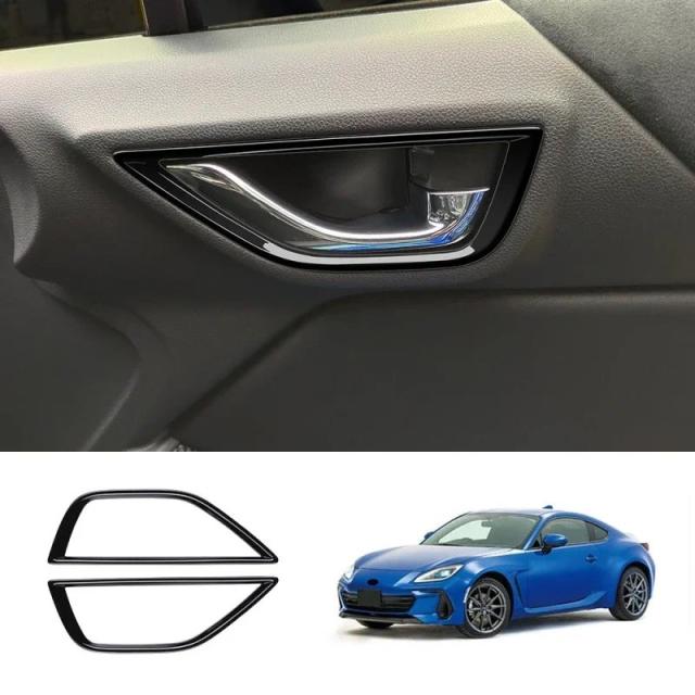 LHD RHD対応 スバル BRZ/ZD8 トヨタ GR86/ZN8 2021 2022 ABSブラック 内装アクセサリー パワーウインドウスイッチ シフトノブ エアコンベントパネル 輸入品
