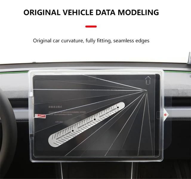 2個セット テスラ モデルY ジュニパー 2025 フロント＆リア スクリーン ガラス保護フィルム モデル3 ハイランド 内装アクセサリー用 輸入品_10
