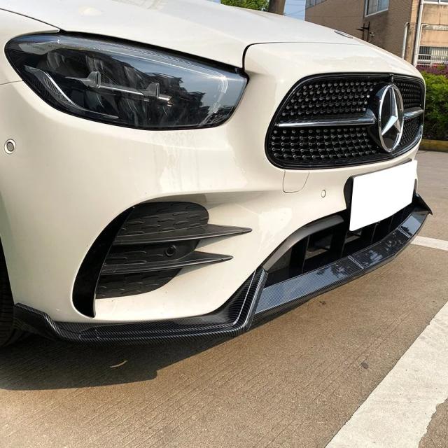 メルセデス・ベンツ Eクラス W213 式以降 E260 E300 用 フロントバンパーリップスポイラー ボディキット 3点セット プロテクターガード 外装アクセサリー 輸入品