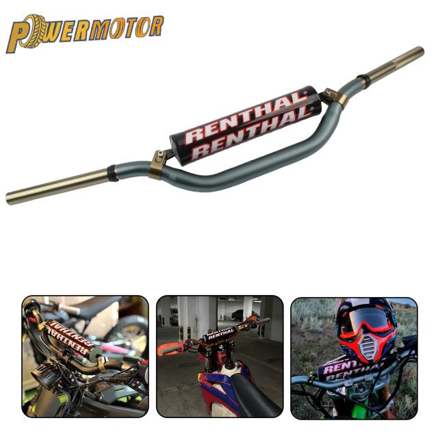 22mm 28mm ユニバーサル CNC ダブルレイヤー モーターサイクル ハンドルバー RENTHAL 997互換 ピットバイク用 KTM ハスクバーナ ヤマハ ホンダ CRF KLX YZF対応 輸入品