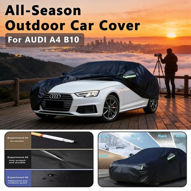 アウディA4 B9 B10専用 カーバー - 全天候対応 完全防水防塵耐熱 屋外用カーバー 輸入品