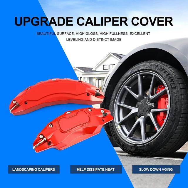 テスラ モデルY ジュニパー 2025-2026 ブレーキキャリパーカバー デカール付き 4PCS アルミ合金製（ベルリン製RWDには非対応） 輸入品_2