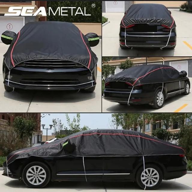 SEAMETAL オックスフォードクロス カーバーカーカバー 屋内屋外用 日よけカバー 防塵防水 カーサンシェード セダン・SUVユニバーサル 輸入品