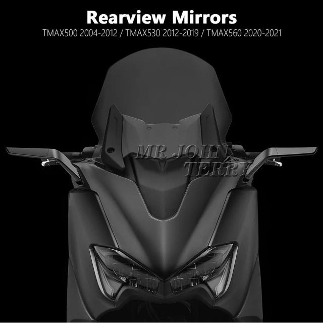 T-MAX専用 ステルスウィングミラー スポーツウィングレット アジャスタブルミラー 対応機種：T-MAX500 04-12 TMAX530 12-19 T-MAX560 2020-2021 輸入品_8