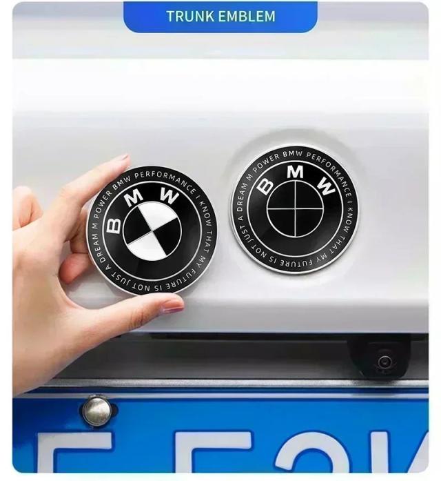 BMW E28 E32 E43 E52 E53 E63 E64 E93 E94 E87 F10 F20 F30 用 7個セット 45mm 68mm 74mm 82mm フロントフードエンブレム リアトランクバッジ 車用ロゴマーク 輸入品_15