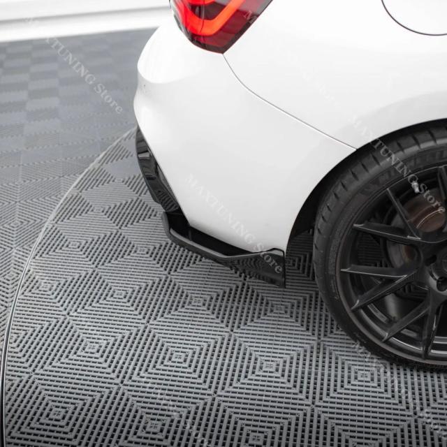 マクストンスタイル V.3 リアバランス バンパーサイドスプリッター for BMW 1シリーズ F20 Mスポーツ 120i 125i 135i 140i 2015-2019 フェイスリフト ボディキット 輸入品