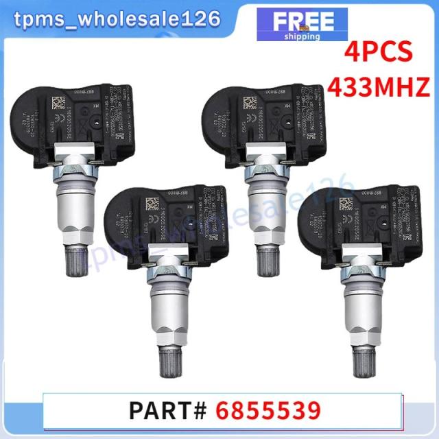 【BMW専用】タイヤ空気圧監視センサー TPMS 4個セット 433MHz 対応車種 F20 F21 F22 F23 F30 F31 F32 F33 F34 M2 X1 X2 品番 6855539 36106856209 707355-10 輸入品