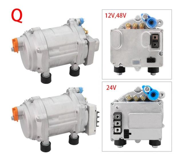 A/C 12V 24V 48V 電動コンプレッサーセット 自動車 トラック バス ボート トラクター 整備工場 エアコン用 輸入品_13