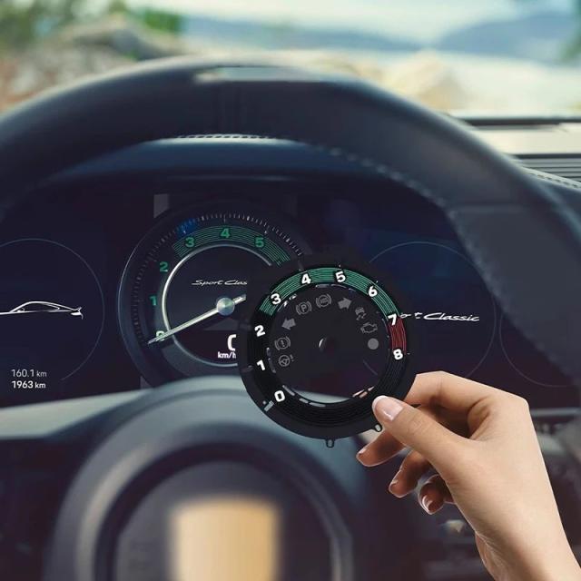 ポルシェ911 992 用 カーダッシュボード 計器パネル GT3 スピードメーター GT3RS 走行距離 スピードメーター オーバーレイ ダイヤル 背景 アクセサリー 輸入品_3