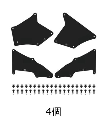 トヨタ 4Runner 2003-2020 FJクルーザー 2007-2014 用 スプラッシュガード フェンダーライナーシールド 内側マッドフラップ 53735-35150, 53886-35020 輸入品_1