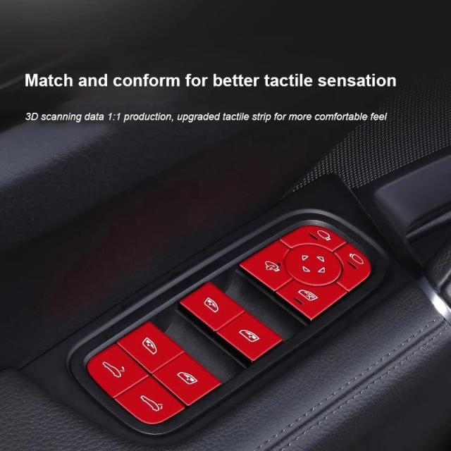 ポルシェ カイエン パナメーラ 2018 マカン 用 ドアロック ウィンドウスイッチ 装飾ステッカー 内装 モディファイ アクセサリー 輸入品_2