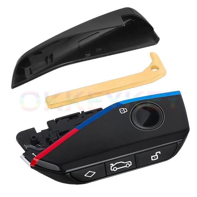 Ecusells 4ボタン スマートキーレスゴー リモートキーフォブ 434MHz ID49チップ BMW 2022-2024 2701A-BK1 純正基板使用 輸入品_9