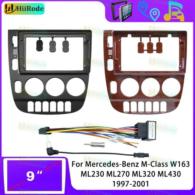ヒロデ カーナビ Android ラジオ ステレオ プレーヤー フレーム パネル メルセデス・ベンツ Mクラス W163 ML230 ML270 ML320 ML430 専用 ケーブル CANBUS 対応 輸入品
