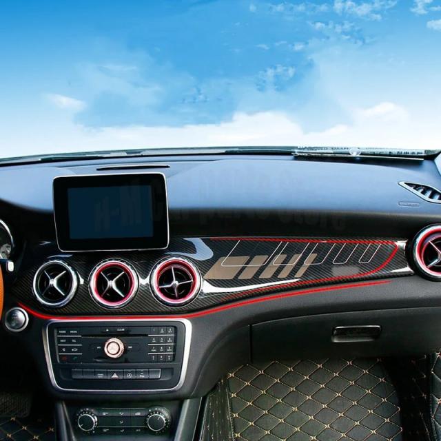 メルセデス・ベンツ CLA250 w117/GLA220/AMG/CLA45 用 インパネトリム エアアウトレットカバー トリムストリップ センターパネル 輸入品