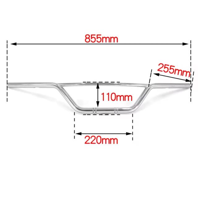 22mm 25mm レトロ モーターサイクル ハンドルバー Harley Sportster XL883 XL1200 X 48 Dyna Softail チョッパー カフェレーサー用 輸入品_8