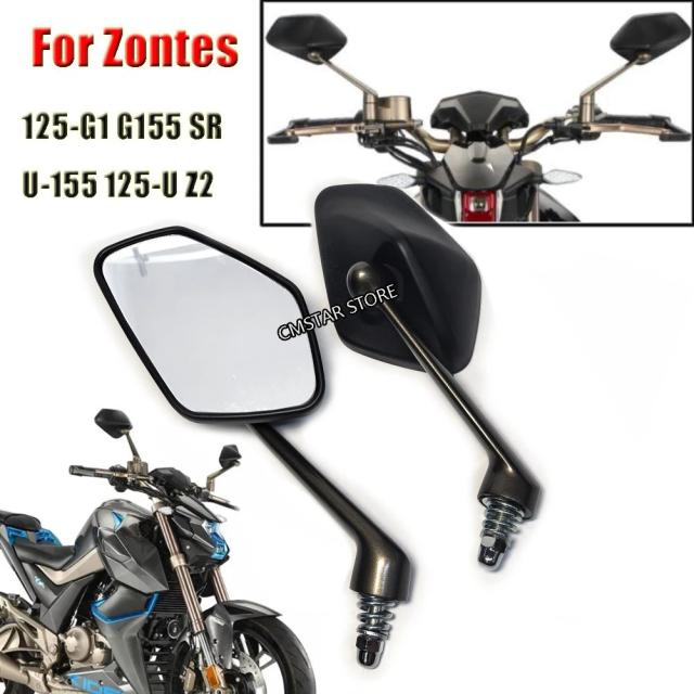Zontes 125-G1 G155 SR U-155 125-U Z2 155-Z2 G1-155 G1-125X KD150-U/U1/G1/Z2 用 バイク サイドミラー リアビューミラー 輸入品