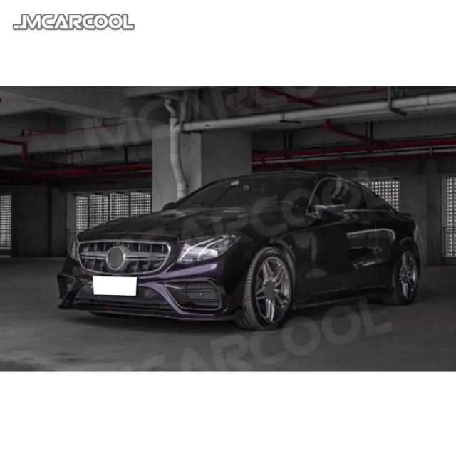 リアルドライカーボンファイバー フロントバンパートランクエアベントトリムフレームメッシュグリル メルセデスベンツ Eクラス C238 スポーツクーペ 2017-2019 輸入品_6