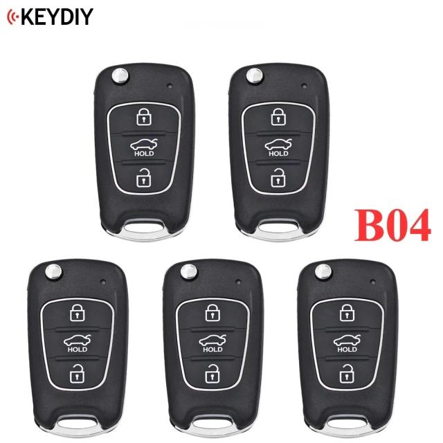 5個セット KEYDIY オリジナル ユニバーサル Bシリーズ B04 リモコン 対応 KD900 URG200 KD-X2 MINIKD 3ボタン 車キー YHスタイル 輸入品