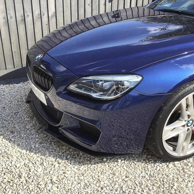 3個セット 光沢ブラック CSスタイル フロントバンパーリップ スプリッター BMW 6シリーズ F06 F12 F13 640i 650i 640d Mスポーツ 2012-2018 チューニング ボディキット 輸入品