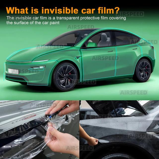 9ミル TPU 耐傷車用ペイントプロテクションフィルム for テスラ モデルY ジュニパー 2025 2026 グロス マット クリアブラ PPF アクセサリー 輸入品