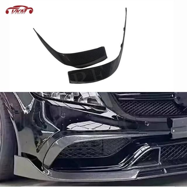 カーボンファイバー フロントバンパー スプリッター フラップ フロントバンパー カナード ベンツ CLSクラス W218 CLS63 AMG 2015-用 FRP ボディキット 輸入品