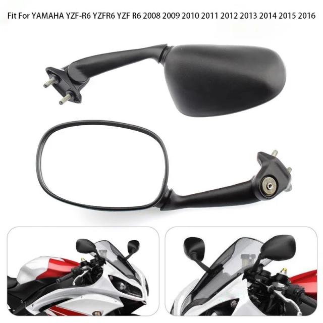 ヤマハ YZF-R6 (2008-2016年モデル) 専用 サイドミラー リアビューミラー 輸入品