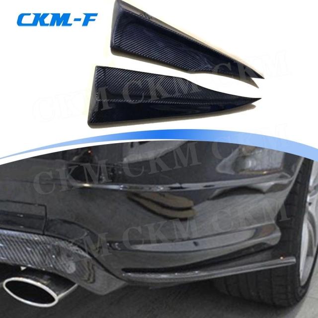 カーボンファイバー リアリップスプリッター アプロン メルセデスベンツ Cクラス W204 C63 AMG 2012 2013 2014 FRP バンパーサイド カップウィング ウィングレット アクセサリー 輸入品