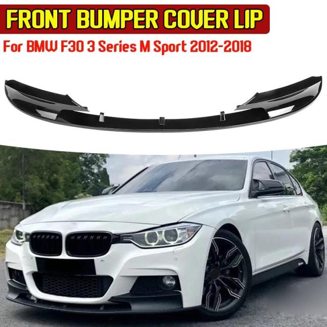BMW 3シリーズ F30 F35 M-Tech M-Sport 用 フロントバンパースポイラー リップ スプリッター ボディキット エアロパーツ ディフューザーガード (2012-モデル) 輸入品