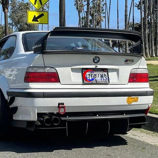 BMW 3シリーズ E36 1990-2000年用 リアスポイラー ABS樹脂 マットブラック/光沢ブラック BMW E36 M3 リアウイング 輸入品_2