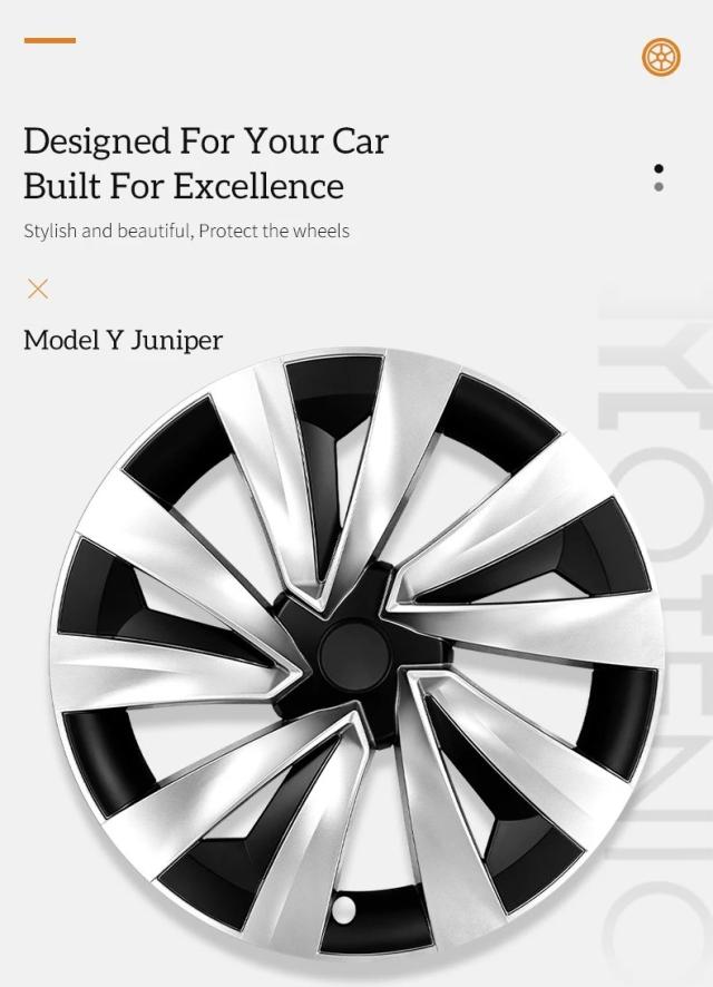 テスラモデルYジュニパー 2025-2026 19インチ 専用 ホイールカバー 4枚セット フルリム ハブキャップ 自動車ホイールカバー 輸入品