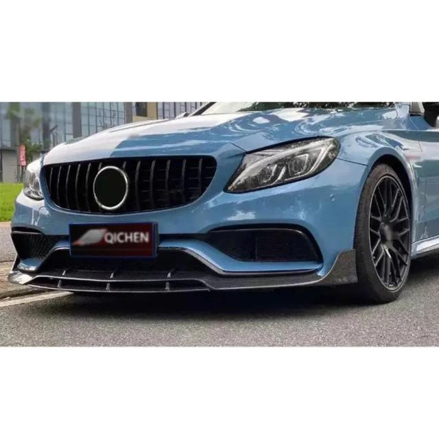 メルセデス・ベンツ Cクラス W205 C43 C63 用 カーボンファイバー フロントリップスポイラー バンパーディフューザー ボディキット 輸入品_6