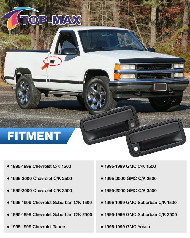シボレー タホー サバーバン C1500 C2500 C3500 K1500 K2500 K3500 GMC ユーコン 用 外装ドアハンドル フロント 左右 15742229 輸入品
