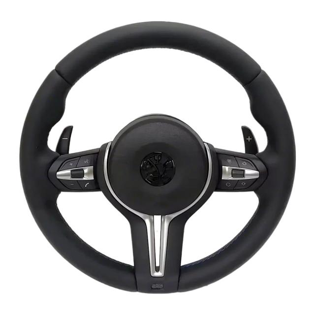インテリア Mシリーズ レザーステアリングホイール BMW M3 M5 F20 F22 F23 F30 F33 F34 X1 F48 X5 F15 X3 F25 F80 E90 E70 E84 パドルシフト対応 輸入品_2