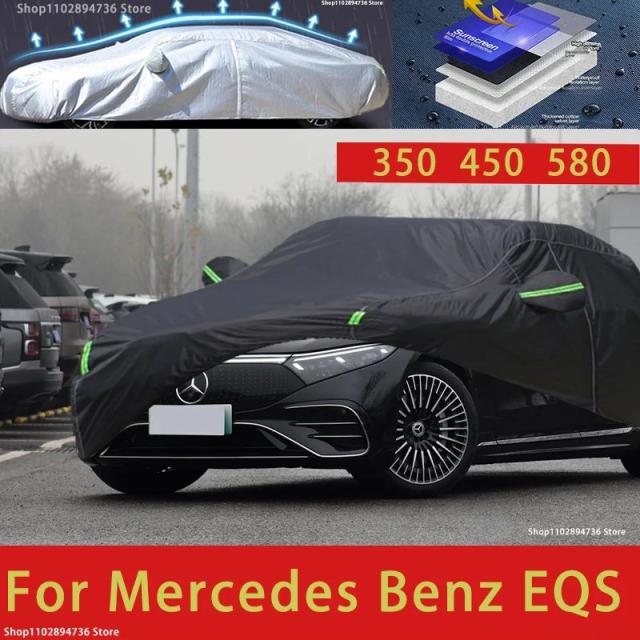 メルセデス・ベンツ EQS SUV 専用 全天候型 車両カバー 防水 防塵 日よけ アウトドア保護 ブラック 輸入品
