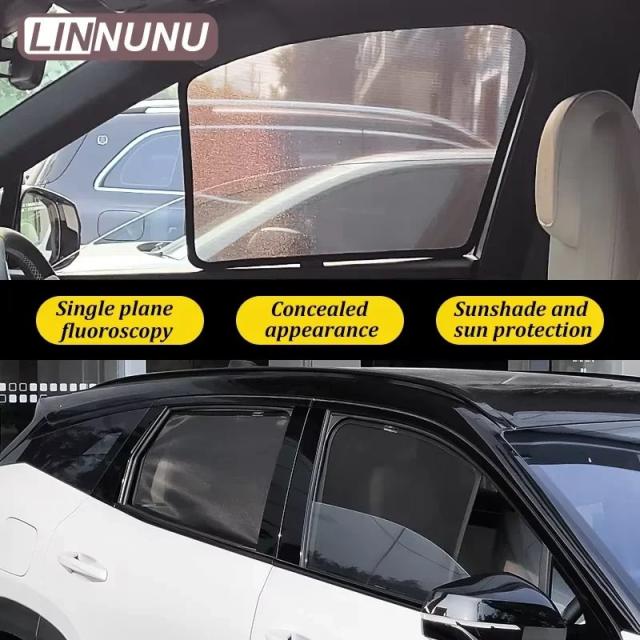 LINNUNU メルセデス・ベンツ GLA 400d H247 X156 用 マグネット式 サンシェード サイドウィンドウ UVカット メッシュカーテン アクセサリー 輸入品_2