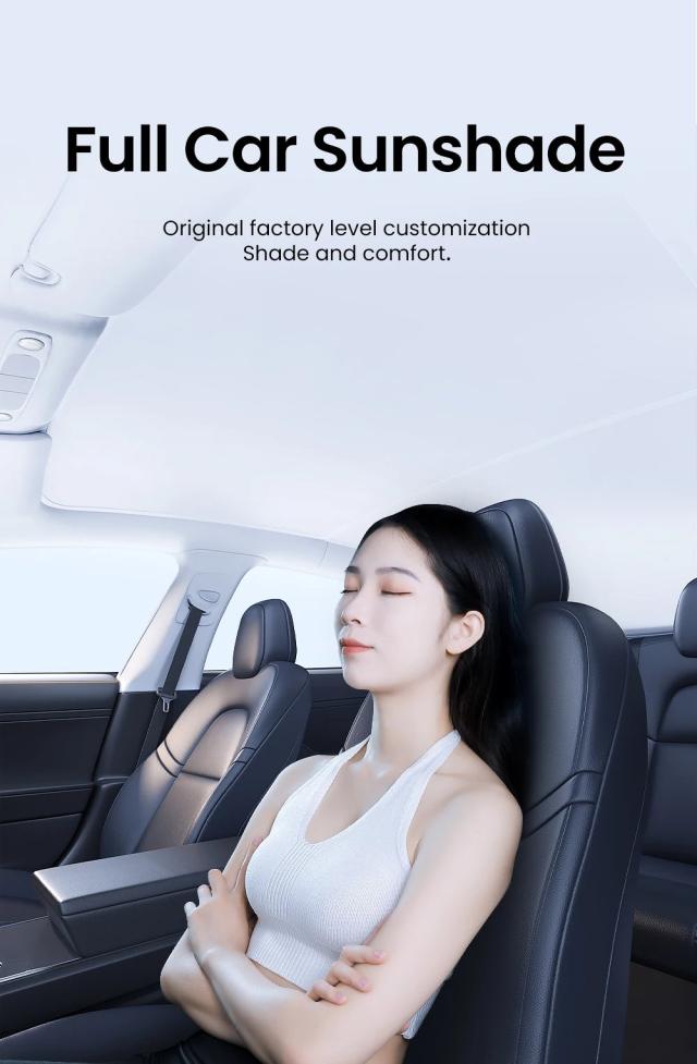 YZハニカムサンシェード Tesla Model 3 Y ハイランド 2021-2024 フロントリアー スカイライト フラットバック サンシェード 輸入品