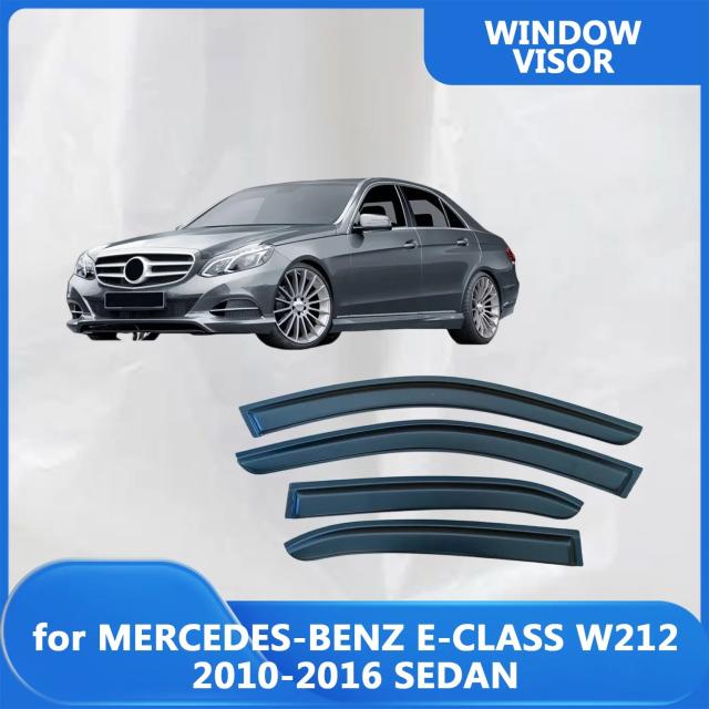 メルセデス・ベンツ Eクラス W212 セダン 2010-2016 年式 用 ウィンドウバイザー 雨ガード ドアバイザー ベントシェード 外装パーツ 輸入品