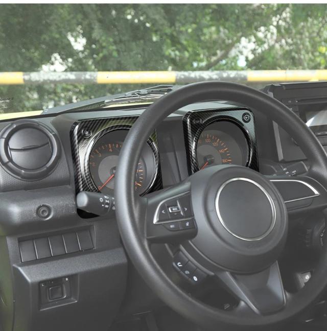 HEBE カーボンファイバー調 車内デコレーションカバートリムステッカー スズキ ジムニー 2019 2020 2021 2022 2023 2024 アクセサリー 輸入品_13