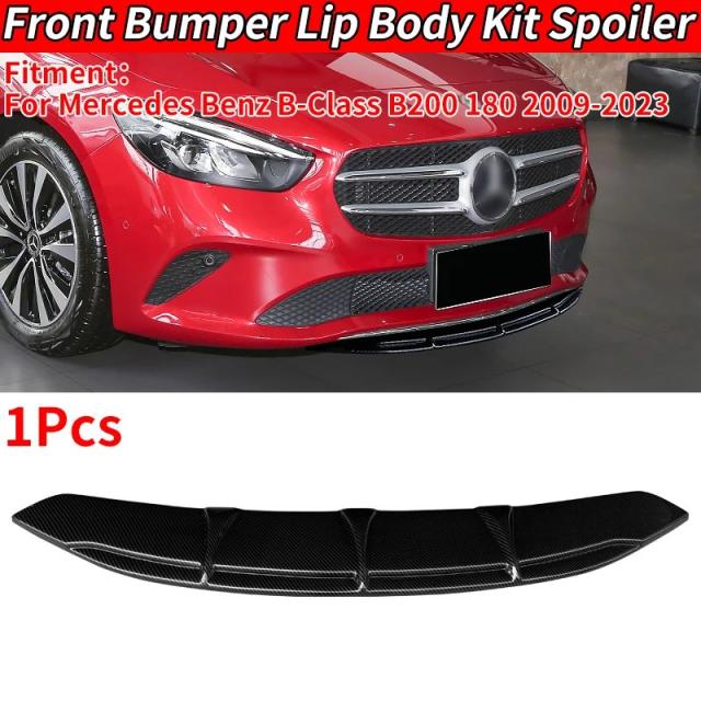 メルセデス・ベンツ Bクラス W246 B200 B180 2009-2023 用 フロントバンパースプリッター リップ ボディキット スポイラー チンプレート ABS 輸入品