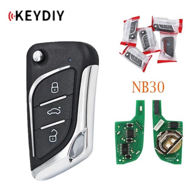 1/5個 KEYDIY リモコンカークリック 3ボタン NB30 多機能汎用リモコンカークリック KD900 KD900+ URG200 KD-X2対応 輸入品