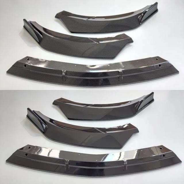 光沢ブラック / カーボン フロントプロテクター バンパーリップ チューニングパーツ メルセデス・ベンツ CLAクラス C117 CLA200 CLA260 CLA45 AMG 2013-2016 輸入品