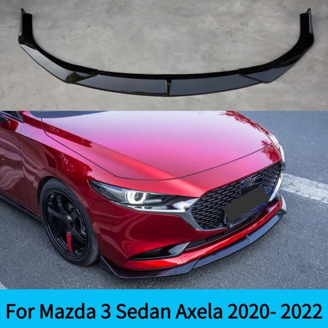 マツダ3セダン アクセラ 2020 2021 式 フロントバンパーリップ スプリッター チンガード アクセサリー スタイリングチューニングパーツ 輸入品