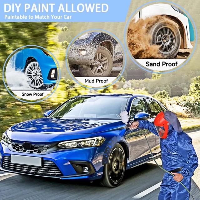 BMW E92 M3用ワイドボディフェンダーフレアー 80mm 4ピースセット ブラック 輸入品_4