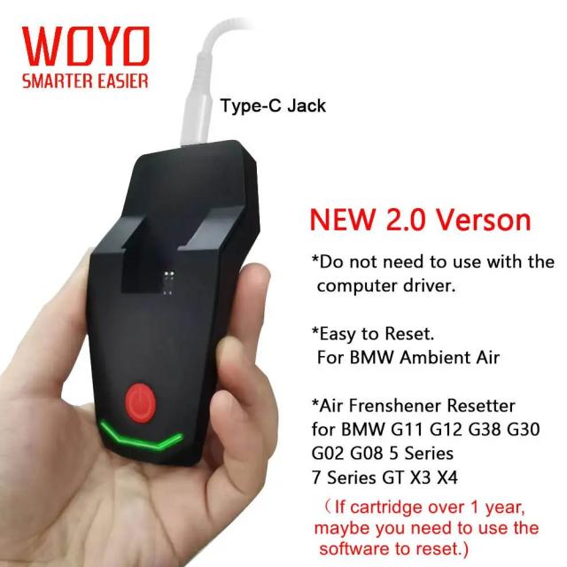 WOYO R3 BMW用アンビエントエアカートリッジリセッター フレグランススマートボックスチップアクティベーター工具 G30 G11 X3-X7 3/5/7シリーズ対応 輸入品
