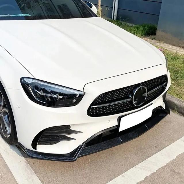 メルセデス・ベンツ Eクラス W213 式以降 E260 E300 用 フロントバンパーリップスポイラー ボディキット 3点セット プロテクターガード 外装アクセサリー 輸入品